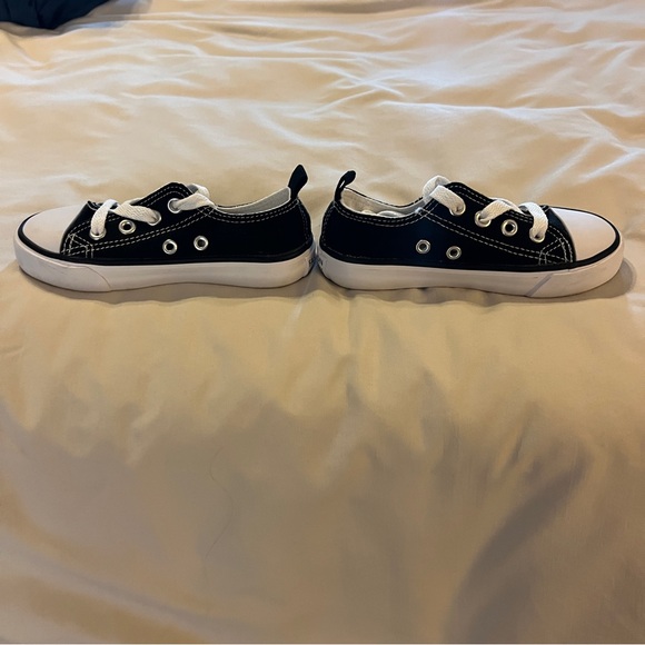 Converse‎ COPY Kids Black and White Sneakers size 9.5/26 - Picture 5 of 9